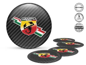 Fiat Abarth Domed Badges Edition High-Quality Stickers